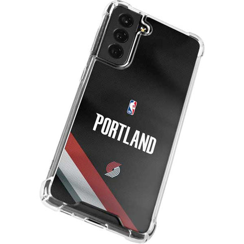 NBA Portland Trail Blazers Jersey Galaxy S21 FE Clear Case